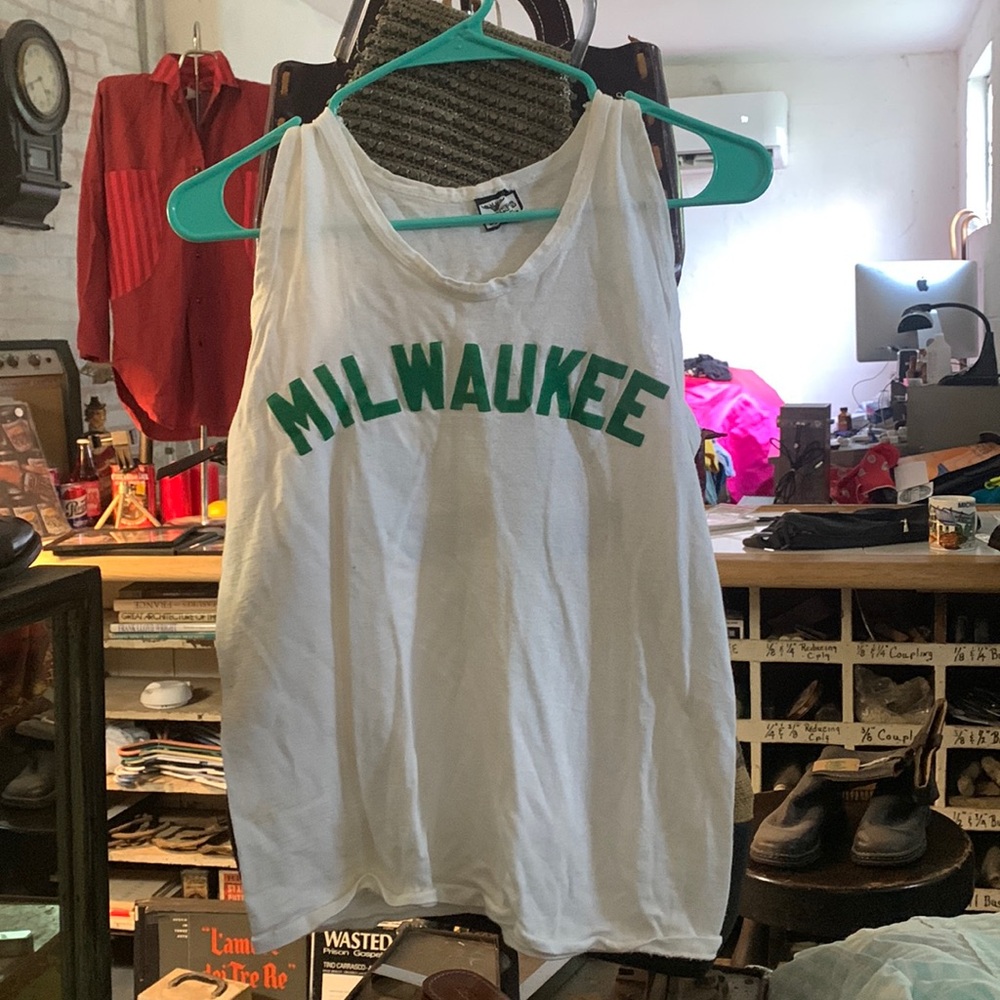 Vintage 1970’s Milwaukee Basketball A-Shirt